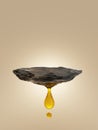 float earth stone floor product stand zen spa cosmetic skin care water droplet liquid oil luxury petroleum honey or tea.