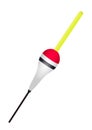 Float fishing white with red