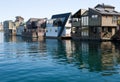Float homes or marina village Royalty Free Stock Photo