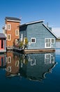 Float homes or marina village Royalty Free Stock Photo