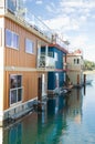 Float homes or marina village Royalty Free Stock Photo