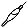 Float hook icon, outline style