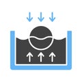 Float icon vector image.
