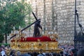 Semana Santa Pasos in Sevilla, Andalusia Royalty Free Stock Photo