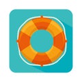 float lifeguard isolated icon