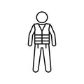 Float Line Vector icon which can easily modify or edit Royalty Free Stock Photo
