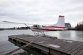 Float plane on lake Royalty Free Stock Photo