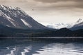 Float Plane over Trail Lake Royalty Free Stock Photo