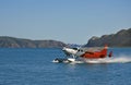 Float Plane taking off Royalty Free Stock Photo