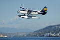 Float Plane taking off in Vancouver, Canada Royalty Free Stock Photo