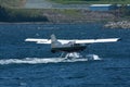 Float plane in water in Alaska