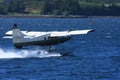 Float plane in water in Alaska Royalty Free Stock Photo