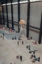 Floating aerobe from Anicka Yi`s installation In Love With The World in Turbine Hall of Tate Modern, London, UK Royalty Free Stock Photo