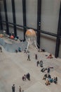 Floating aerobe from Anicka Yi`s installation In Love With The World in Turbine Hall of Tate Modern, London, UK Royalty Free Stock Photo