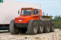 Floating amphibious vehicle Trom-8 Royalty Free Stock Photo