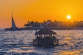 Floating Bar Sunset Mallory Square Dock Key West Florida Royalty Free Stock Photo