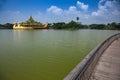 Floating Barge Karaweik Hall on Kandawgyi lake