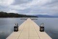 Floating Boat Dock Lake Jocassee South Carolina Royalty Free Stock Photo