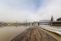 Floating Boat Dock on Willamette River Royalty Free Stock Photo