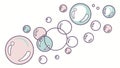 Floating Bubbles Abstract Pattern Background Design, vector design Generative AI Royalty Free Stock Photo
