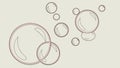 Floating Bubbles Vector Illustration, Lightness Playfulness, vector design Generative AI Royalty Free Stock Photo