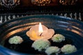 Floating candle Asia - Stock Photo Royalty Free Stock Photo