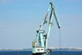 Floating cargo crane Royalty Free Stock Photo