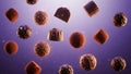 Floating Chocolate Confections Royalty Free Stock Photo