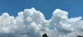 Floating clouds in motihari, bihar Royalty Free Stock Photo