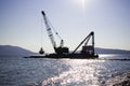 Floating crane Royalty Free Stock Photo