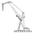 Floating crane. Vector Royalty Free Stock Photo