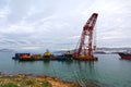 Floating crane Royalty Free Stock Photo