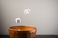 Floating dice Royalty Free Stock Photo