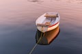 Floating dinghy Royalty Free Stock Photo