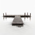 Floating dock, created with generative AI Royalty Free Stock Photo