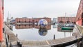 Floating Earth in Liverpool\'s Royal Albert Dock