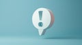 The floating exclamation mark.AI generated image Royalty Free Stock Photo