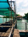 Floating fish therapy centers at Madu ganga, Sri Lanka