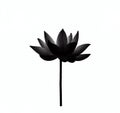 Floating Flower Silhouette