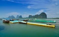 Floating football field of Panyee Island, Thailand