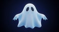 Floating Ghost Render Against Dark Background Royalty Free Stock Photo