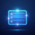 Floating glowing form field with animated placeholders