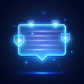 Floating glowing form field with animated placeholders