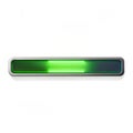 Floating glowing progress bar with animated loading effect isolated on white