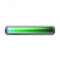 Floating glowing progress bar with animated loading effect isolated on white