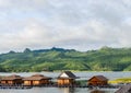 Floating hotel houses, Thailand