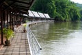 Floating hotel on River Kwai in Thailand Royalty Free Stock Photo