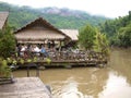 Floating hotel on River Kwai, Thailand Royalty Free Stock Photo