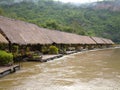 Floating hotel on River Kwai, Thailand