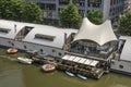Floating hotel in Rotterdam Royalty Free Stock Photo